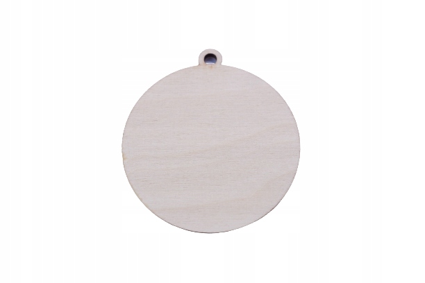 Bombka pusta 8cm sklejka Święta Boże Narodzenie