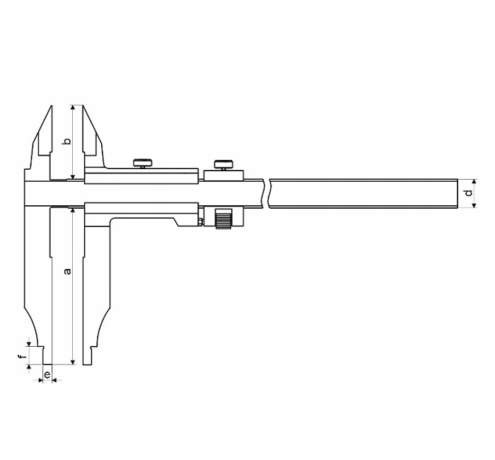 SUWMIARKA ANALOGOWA DWUSTRONNA MADd 300 x 90 0.05 Rodzaj analogowa