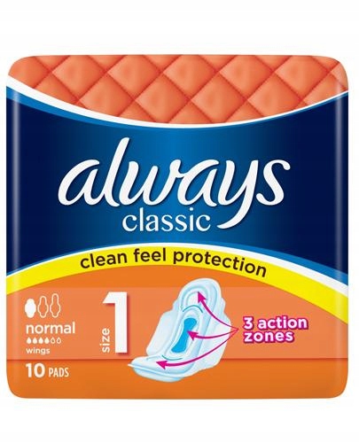 

Always Classic Podpaski ze skrzydełkami 10 szt.