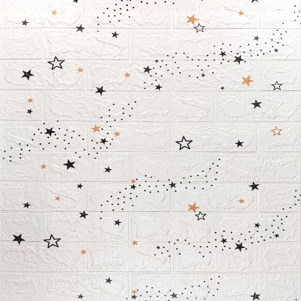 

Dekoracyjny panel ścienny 3D 70*77cm Stars White