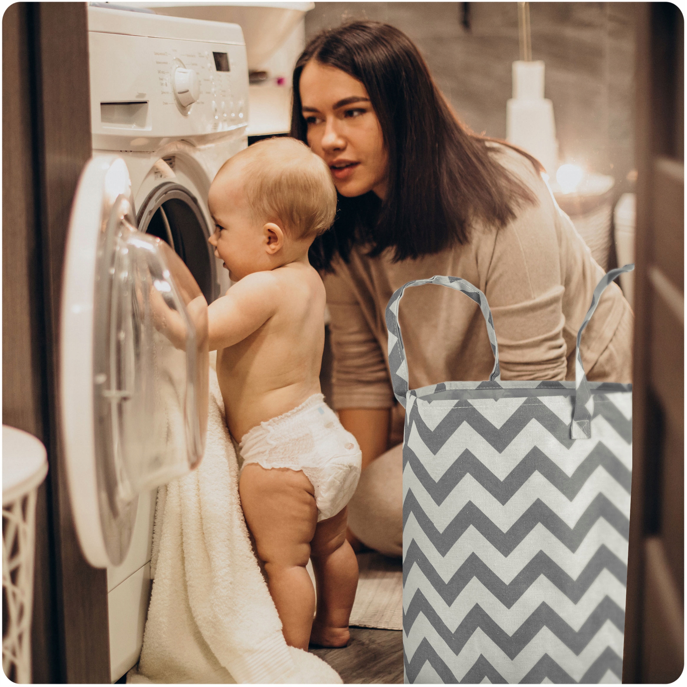 POJEMNIK NA ZABAWKI AKCESORIA TORBA KOSZ DUŻY POJEMNY MOCNY Kolor odcienie szarości