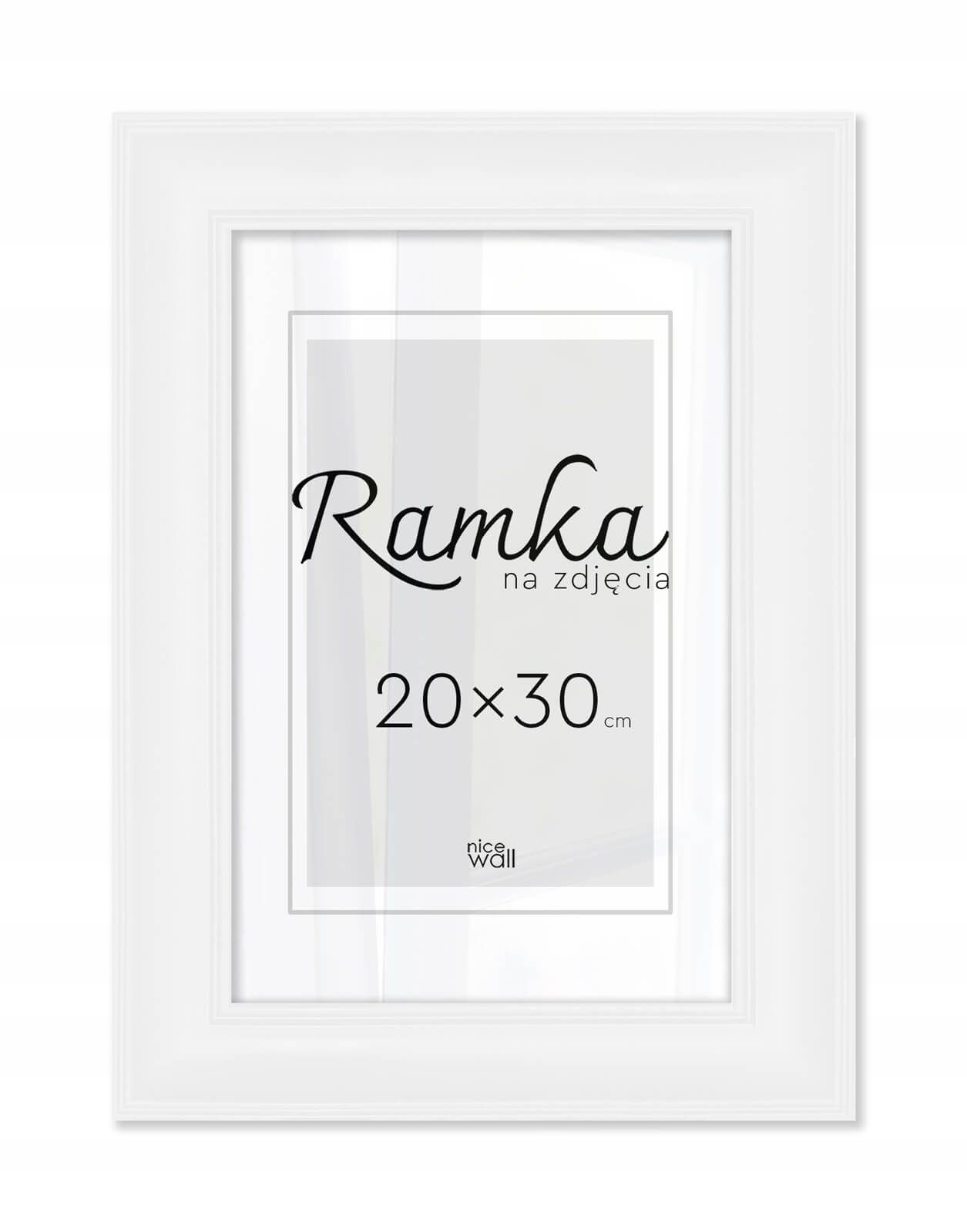 

Biała ramka na zdjęcia 20x30 cm