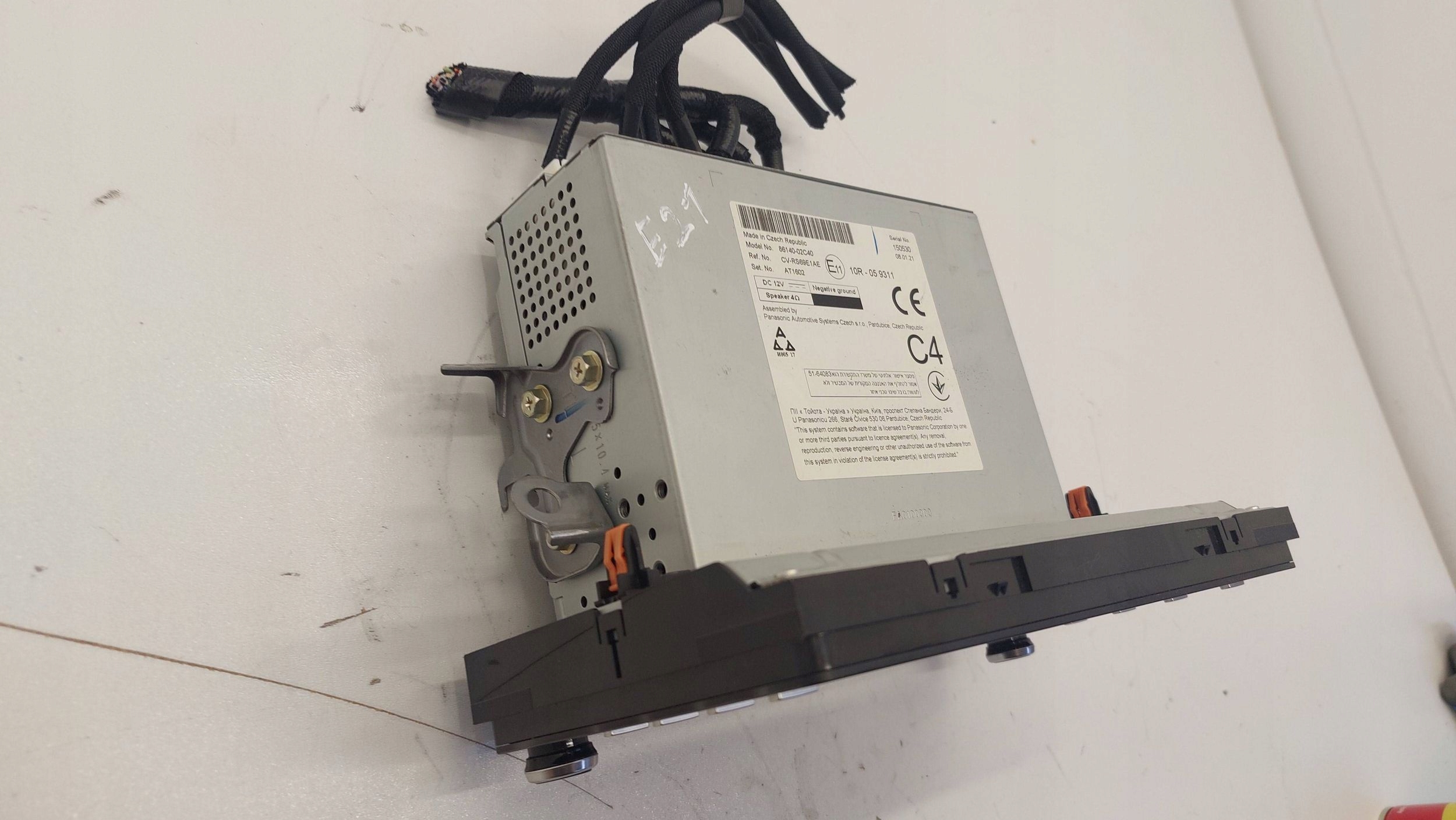 TOYOTA COROLLA E21 RADIO navigation display 86140-02C40