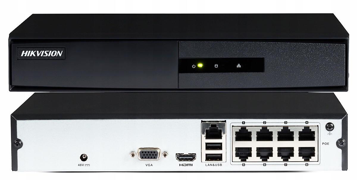 Rejestrator Ip DS-7108NI-Q1/8P/M 8 Kanałów 8xPoE Hikvision Aplikacja