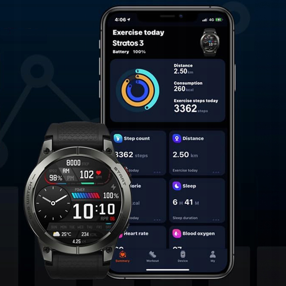 SPORTOWY ZEGAREK SMARTWATCH MĘSKI GPS PULS ROZMOWY POLSKIE MENU AMOLED Model inny