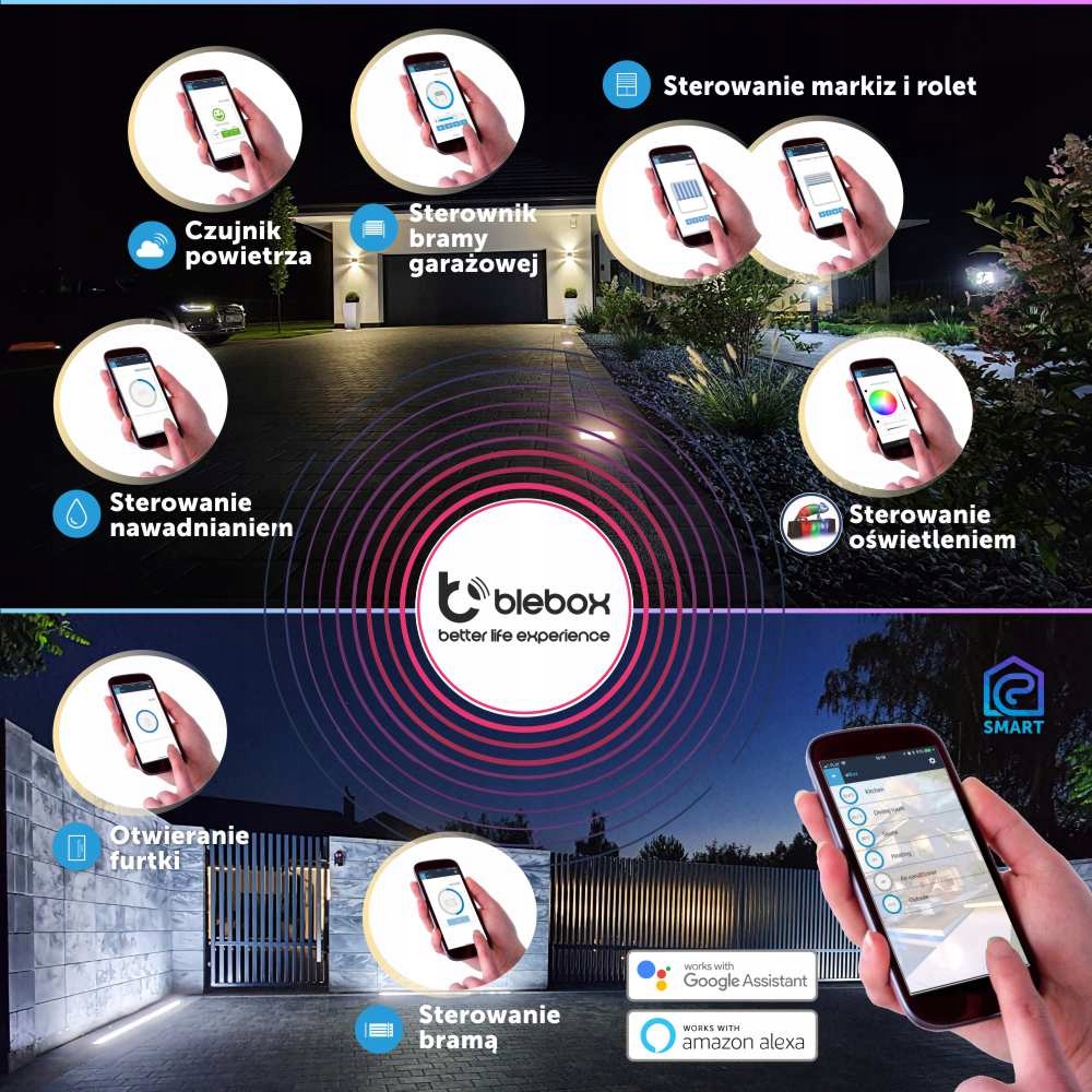 8x LedBruk Świecąca Kostka Brukowa 10x10 RGB+CCT Temperatura barwowa 2700 K