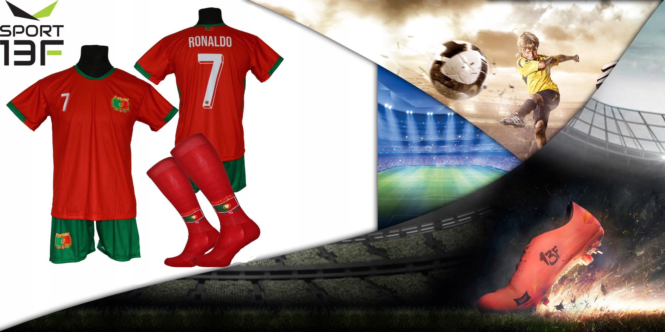 RONALDO komplet strój piłkarski MŚ - PORTUGALIA ME24 - 164 Kolekcja całoroczne