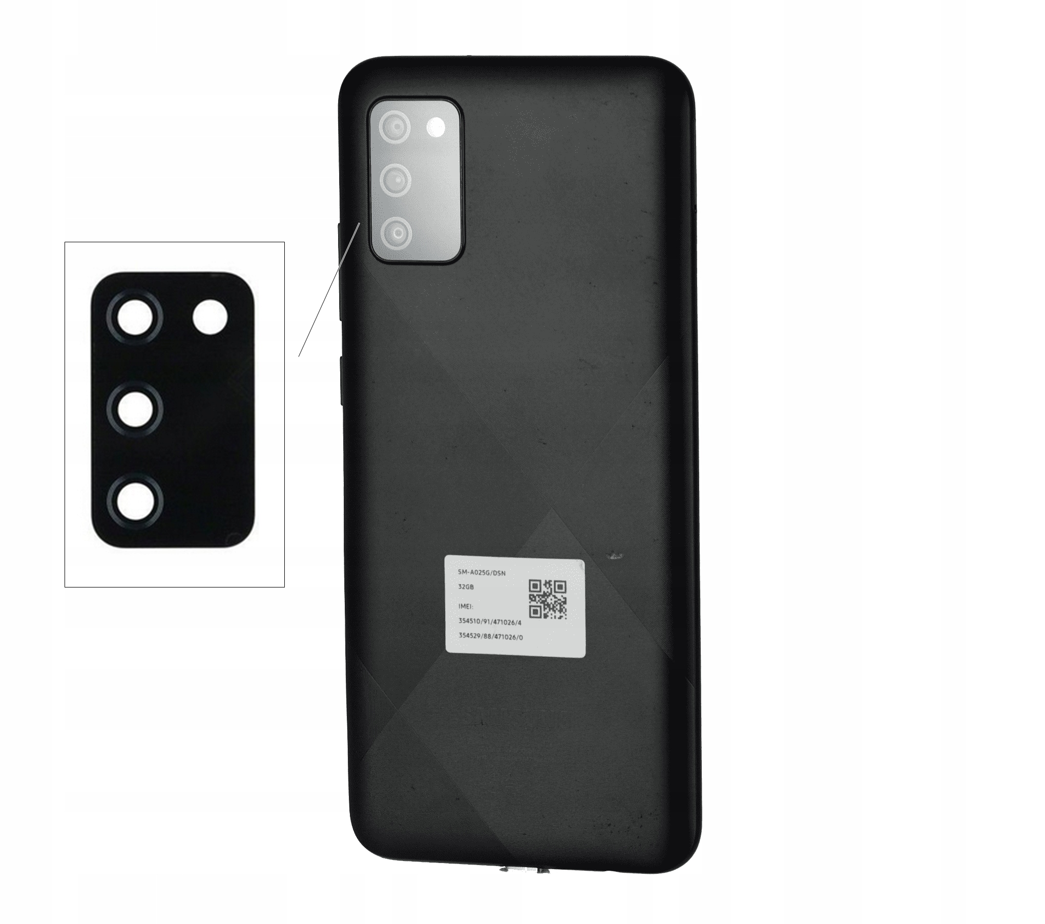 

Szybka Szkło Osłona Aparatu do Samsung A02s
