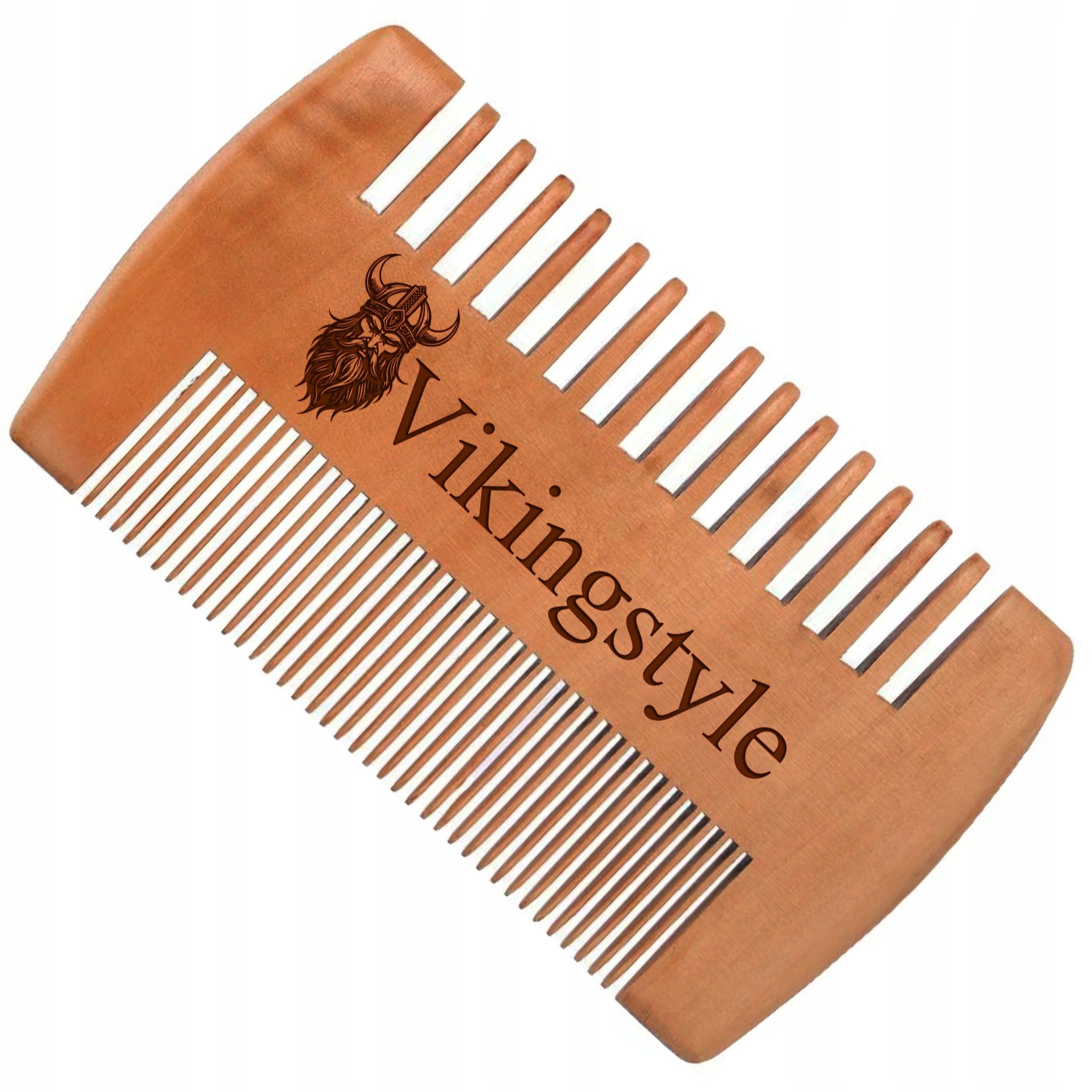 DREWNIANY GRZEBIEŃ DO WŁOSÓW I DO BRODY DO ROZCZESYWANIA VIGINGSTYLE Marka Decortrend