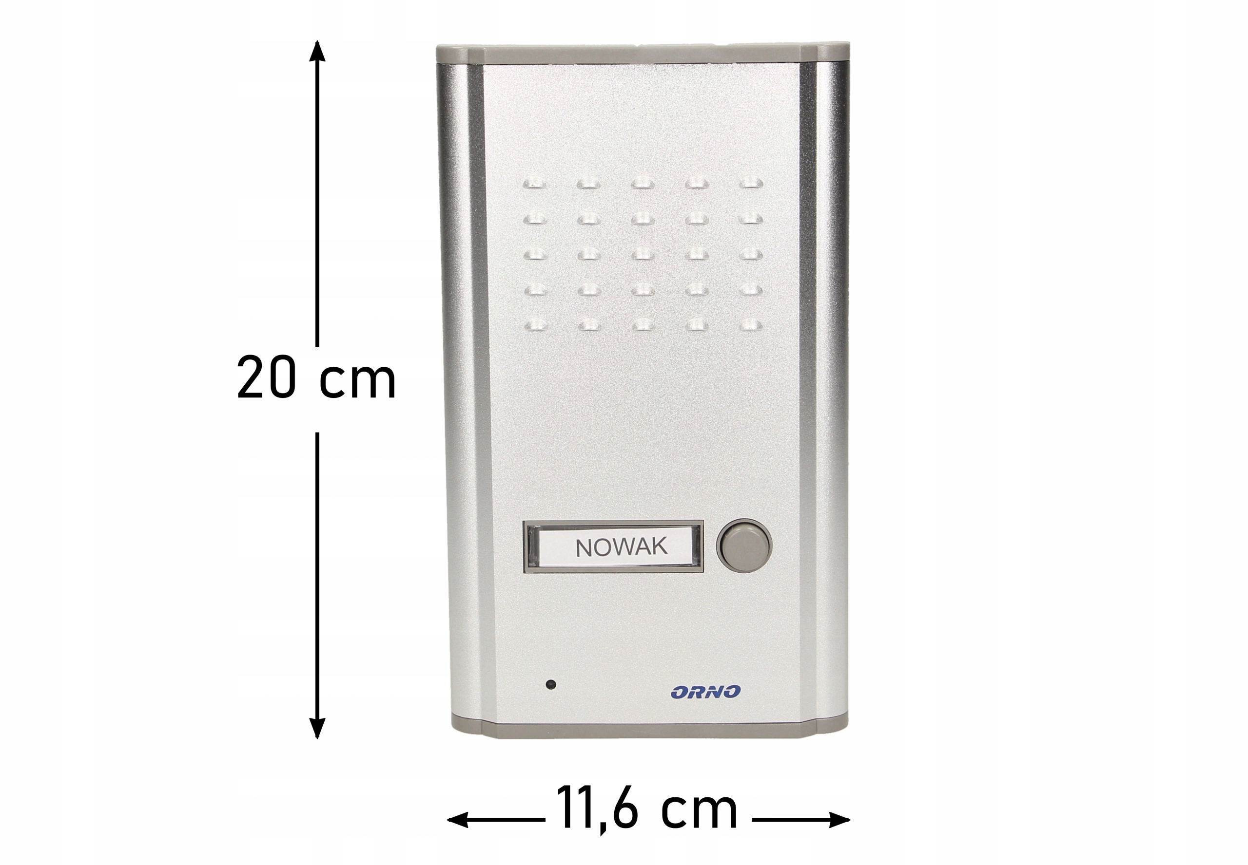 Jednorodzinny Domofon Słuchawkowy Przewodowy Podtynkowy do Furtki Srebrny Rodzaj domofonu Jednorodzinny