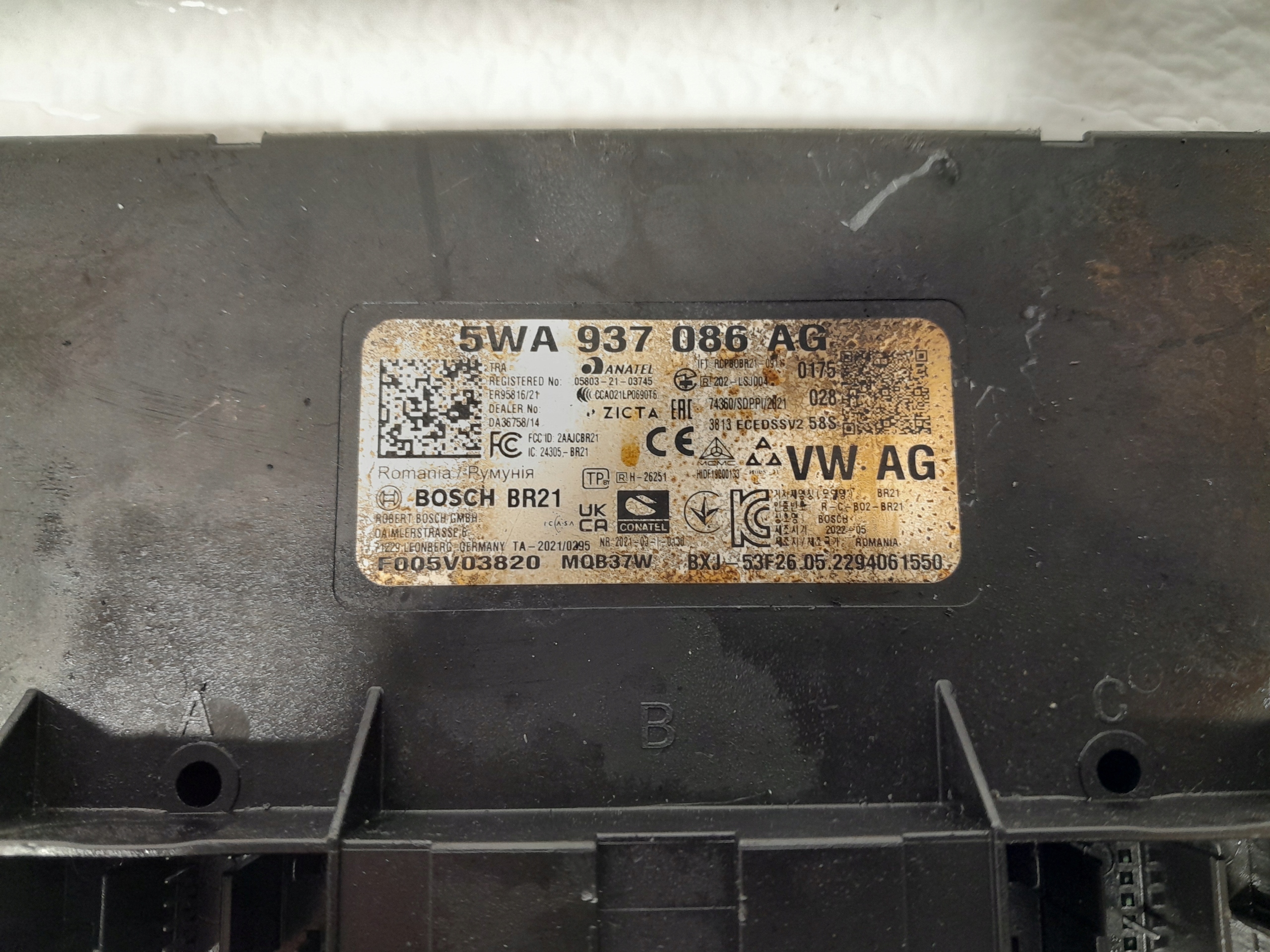 AUDI A3 S3 8Y module control unit KOMFORTU 5WA937086AG