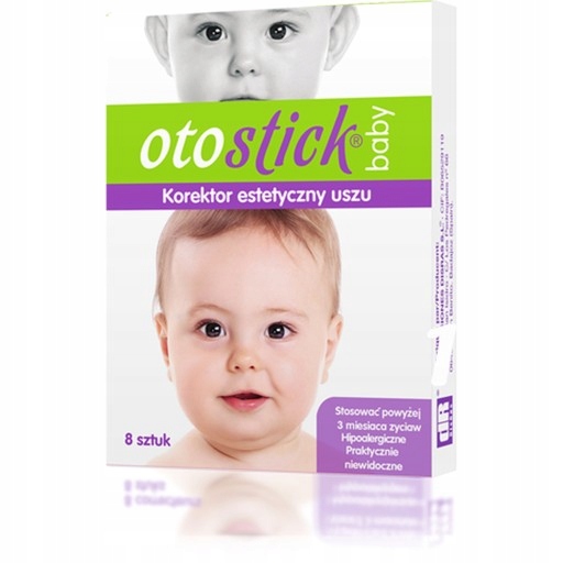 Otostick Baby korektory estetyczne uszu dla dzieci 8 sztuk