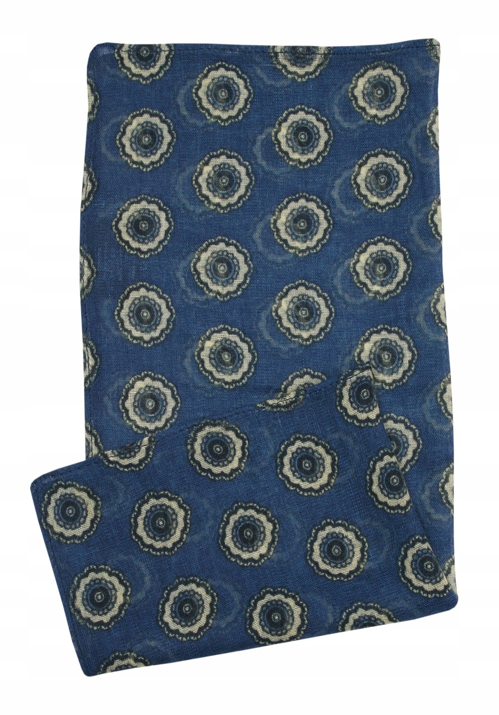 Beżowo-Niebieska Poszetka Męska Chattier Marka inna