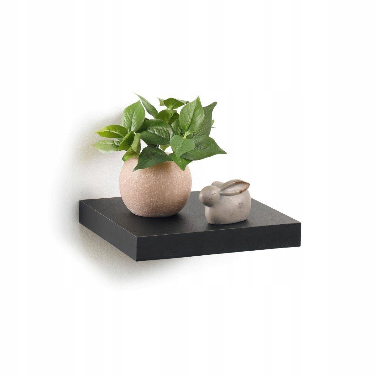 

Półka Wisząca ścienna klasyczna Czarna Mdf 25 cm