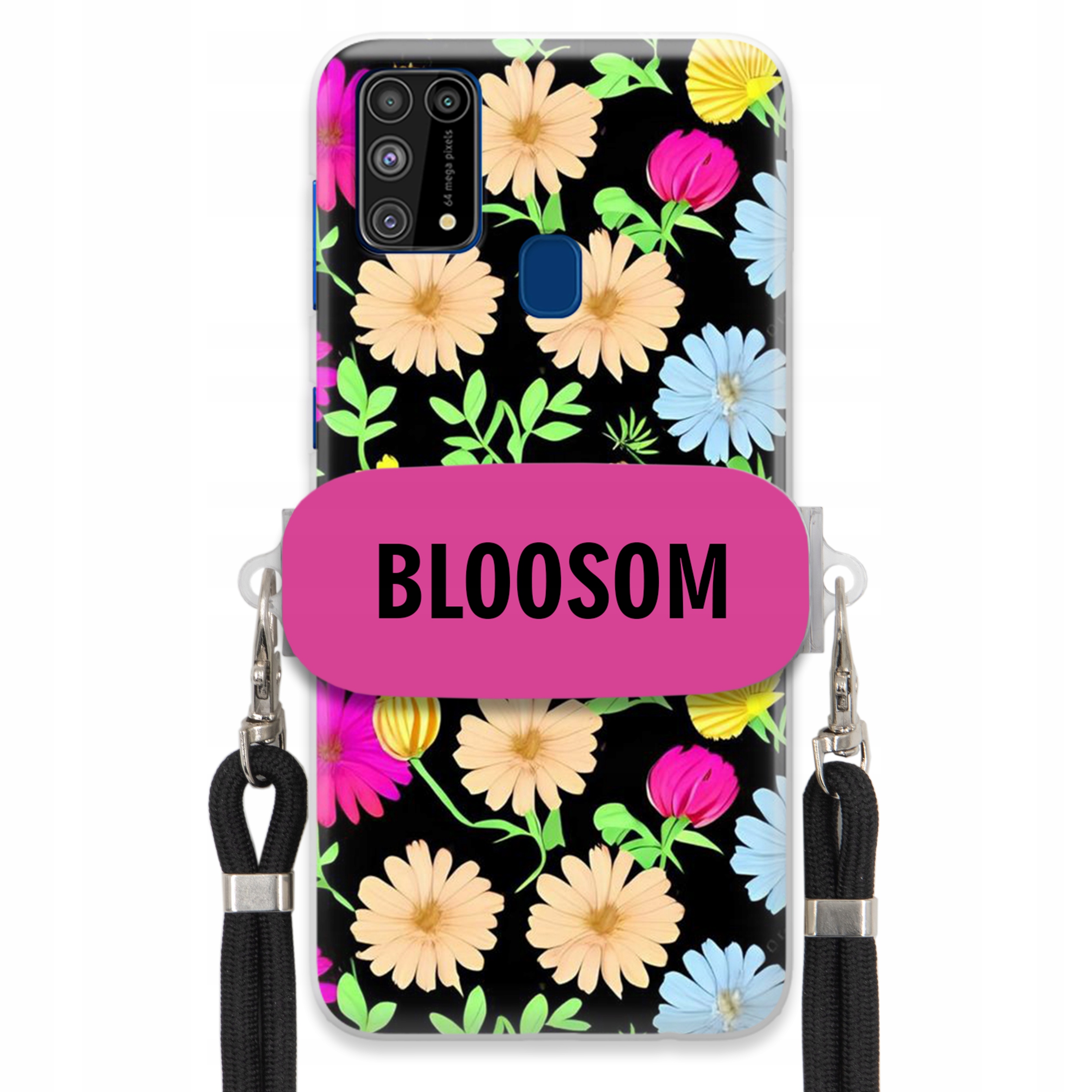Puzdro Crossbody Držiak Pre Samsung M31 Puzdro Kvety Bloosom Flower