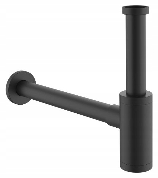 Umyvadlový sifon ocelový D54, černý mat Excellent INEX.2018BL