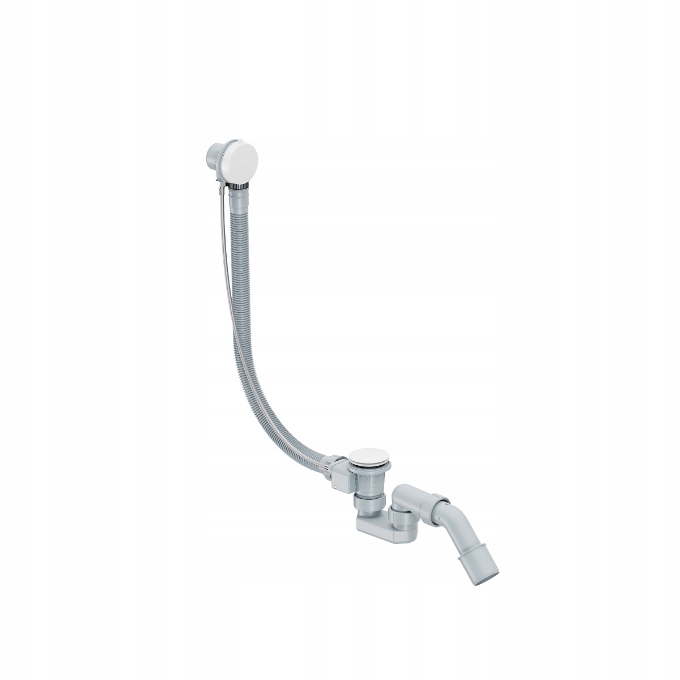Simple 2.0 automatický vaňový sifón 57 cm, biely lesk