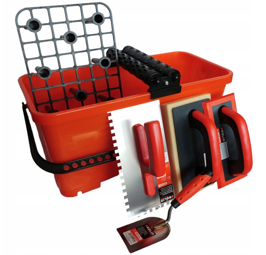 Solid 5999 Wiadro Glazurnicze Do Fugowania Zestaw 20L 7 elementów