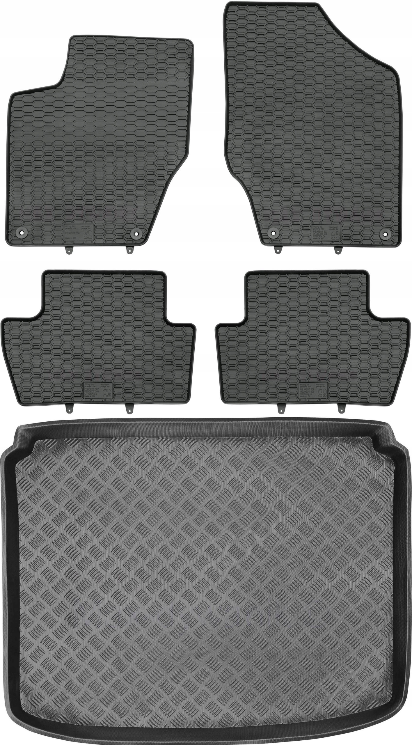 Peugeot 308 I Hatchback 07-13 Koberce batožinový priestor