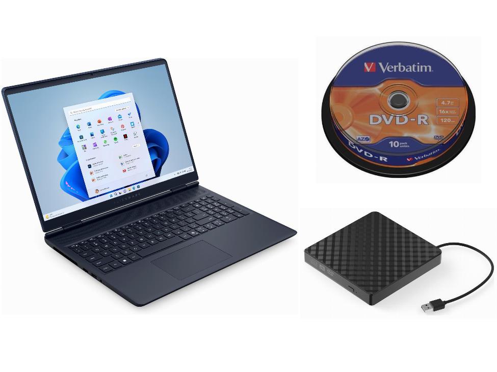 Laptop Dell Windows 11 Home Intel Core 7 Zewnętrzny Napęd DVD 10 Pły