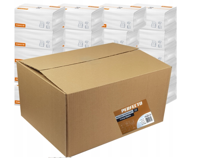 Levně Skládací ručník Zz 2W Perfecto EasyOpen Celulóza Silný savý 150 ks