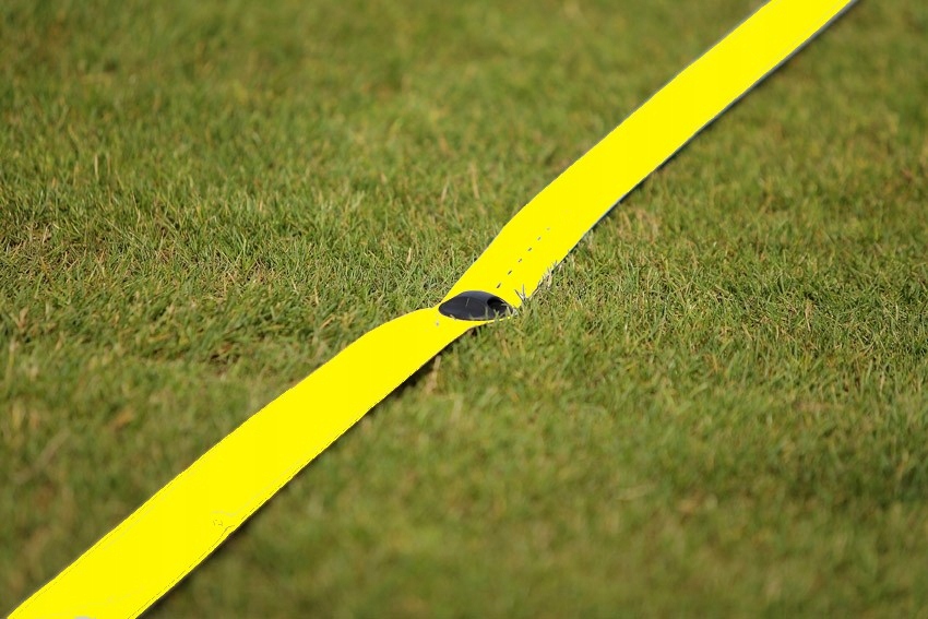 Páska, čáry pro vymezení hrací plochy 54 m síťka noha volejbal žlutá