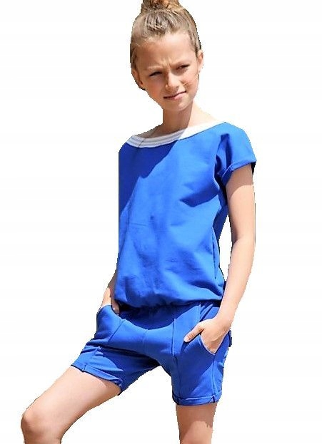 

Qba Kids Kombinezon szafir lampas wiązanie 146