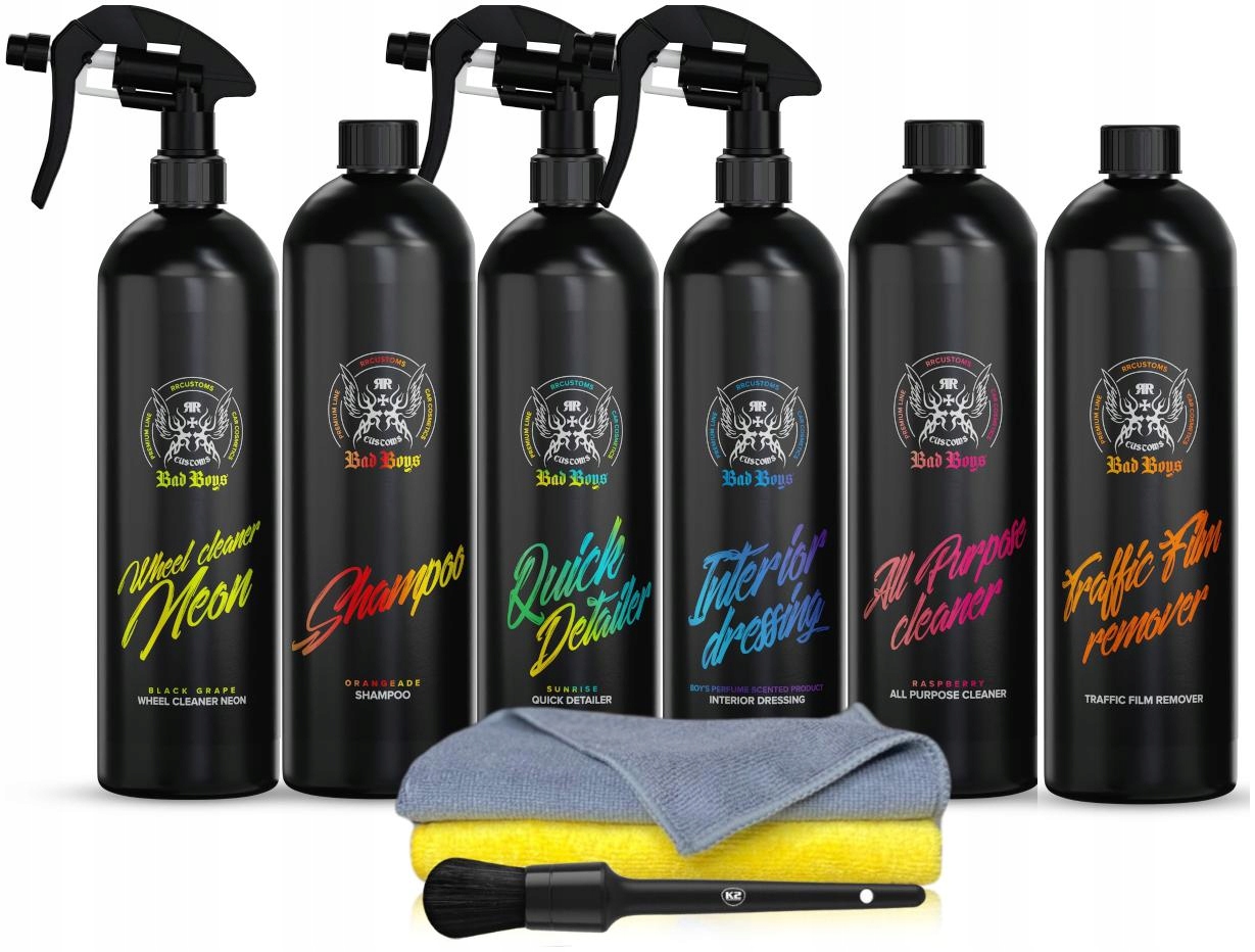 RR Customs RRC Bad Boys Mega Zestaw Kosmetyków Do Auta Detailing Prezent