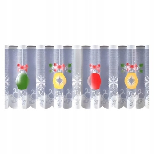 BOMBKI FIRANKA ŚWIĄTECZNA 150 X 50 CM KOLOROWE OZODBY CHOINKOWE | Dzieci Marka inna marka