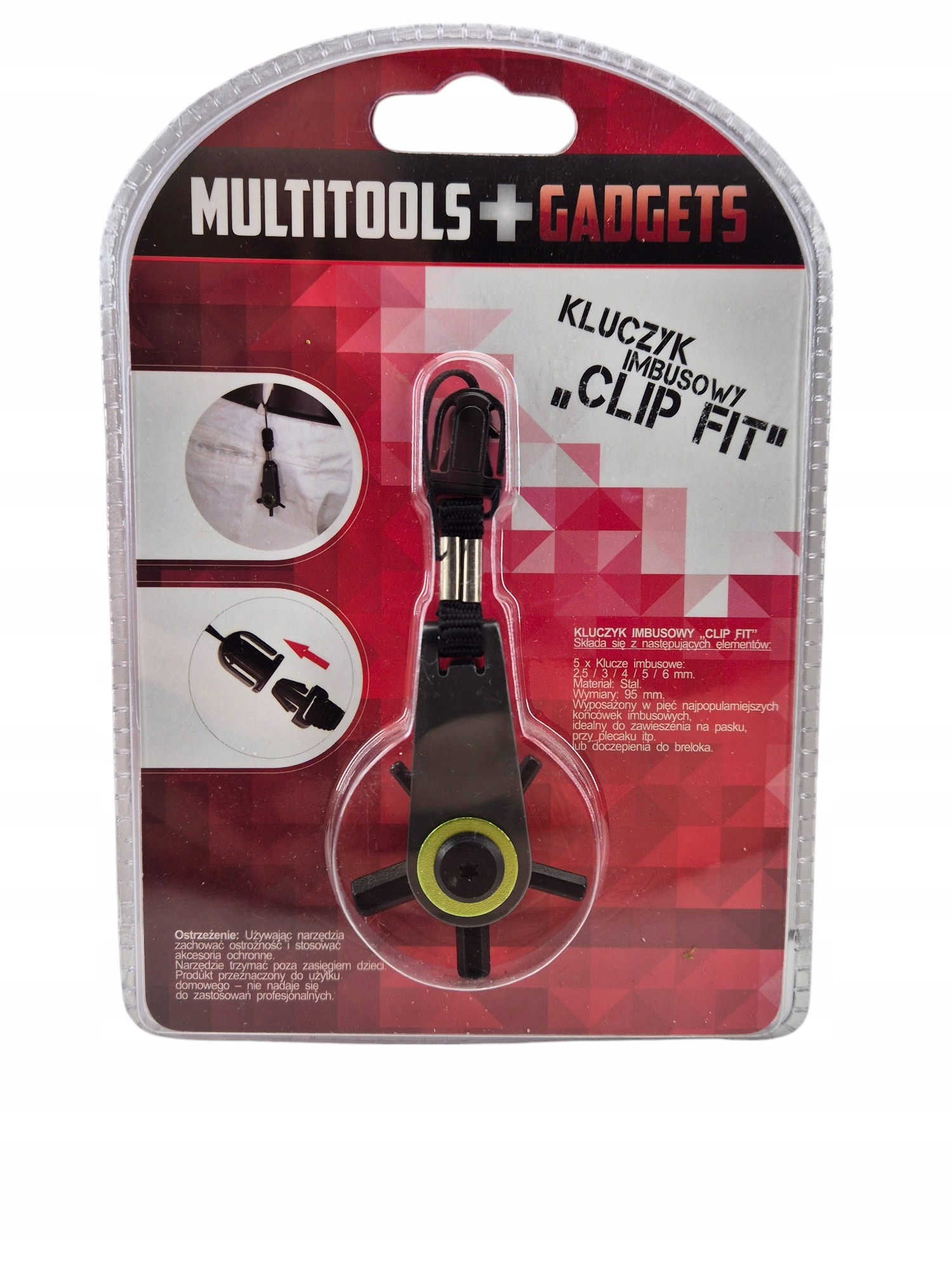 Multitools gadget kluczyk imbusowy Clip Fit