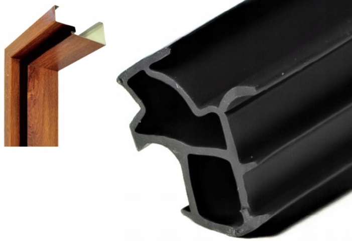 USZCZELKA OŚCIEŻNICY STALOWEJ DO DRZWI ZEWNĘTRZNYCH WIKĘD 6MB CZARNA Marka Domino