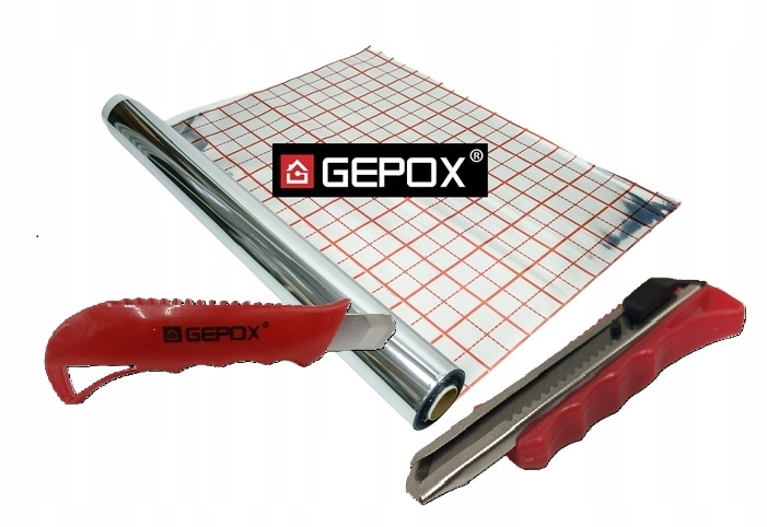 Fólie pro podlahovou krytinu Gepox 50 m 135 my Velmi Silná nůž Gepox