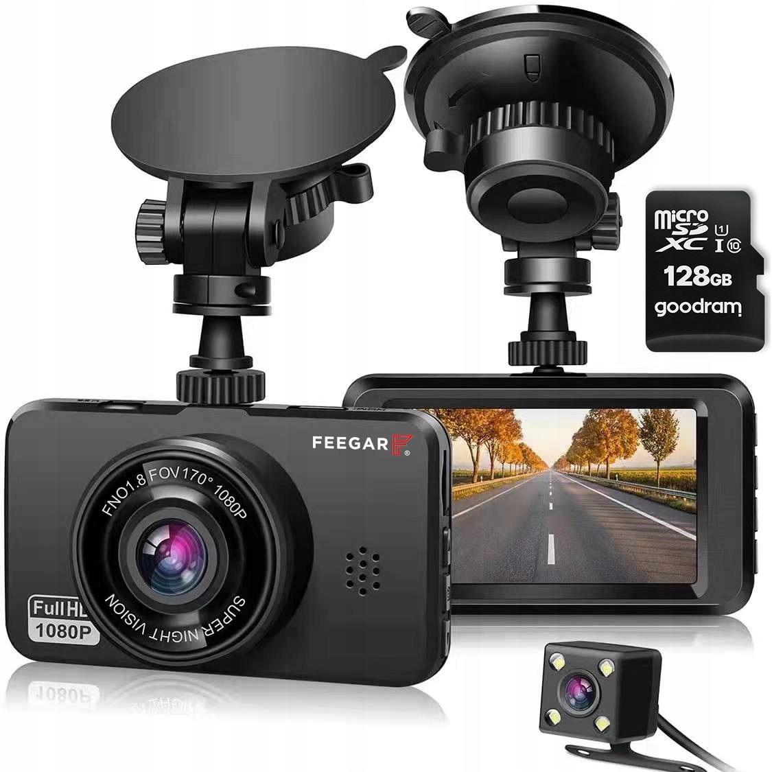 Videorekordér Feegar Kamera do auta 128 Gb