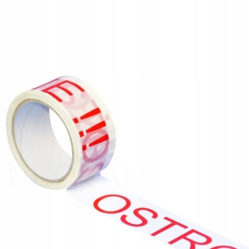 

Taśma Ostrzegawcza Nadruk Ostrożnie 60m/48mm