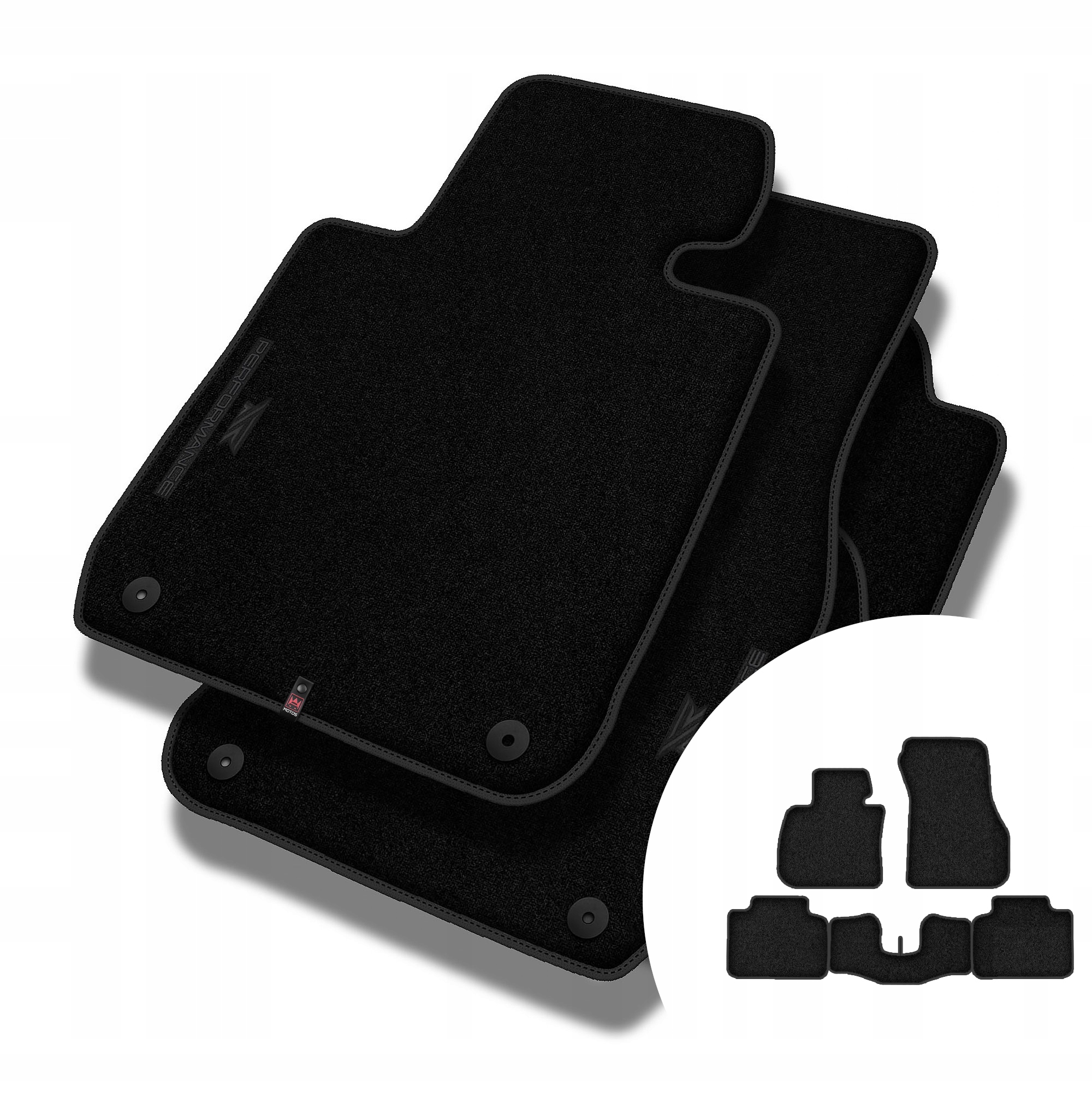 Velúrové koberčeky Performance Premium pre Bmw radu 2 F45 2014-2021