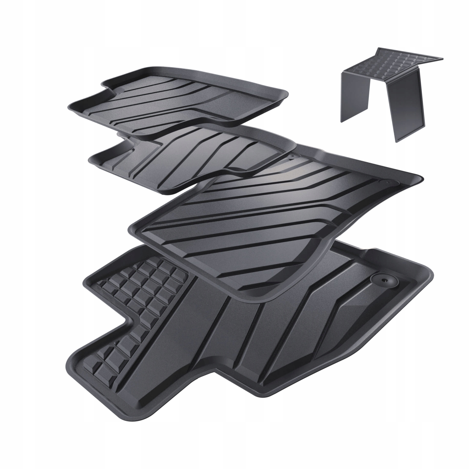 Dywaniki Tpe do Vw Volkswagen T-Roc II Suv 2025-.... S 5 szt.