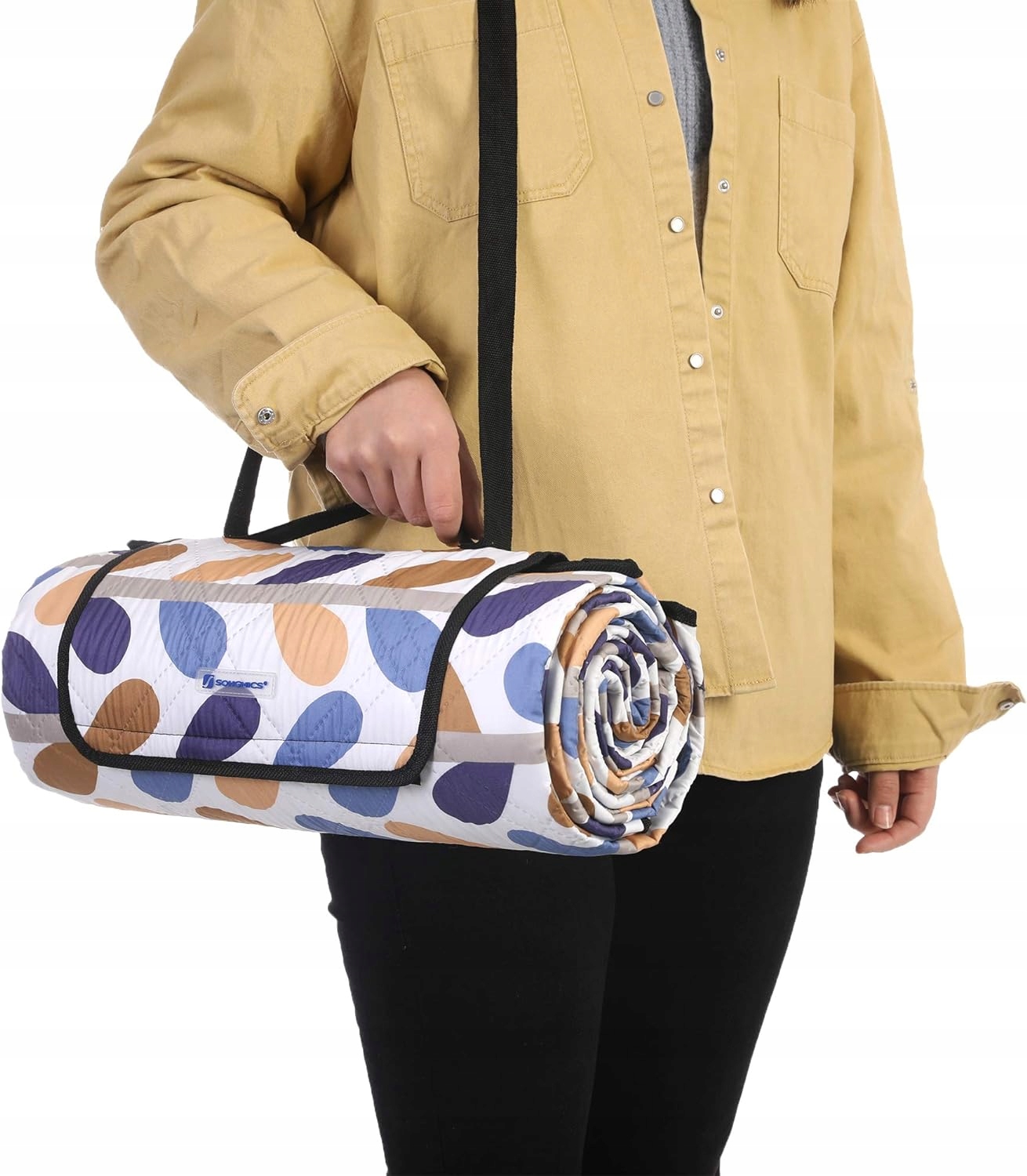 KOC PIKNIKOWY TERMICZNY DUŻY 300x200 cm WODOODPORNY MATA PLAŻOWA PARK GRILL Długość 300 cm