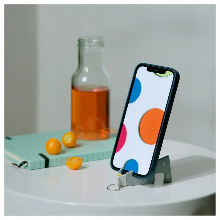 IKEA YUPPIENALLE uchwyt stojak na telefon Kolor szary