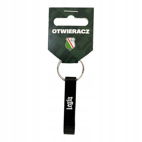 Czarny brelok otwieracz Legia Warszawa