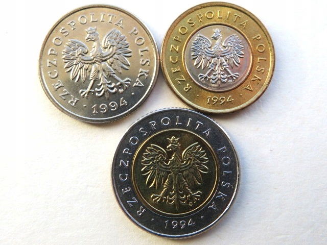 Rocznik 1994 - Komplet monet obiegowych w stanach 1
