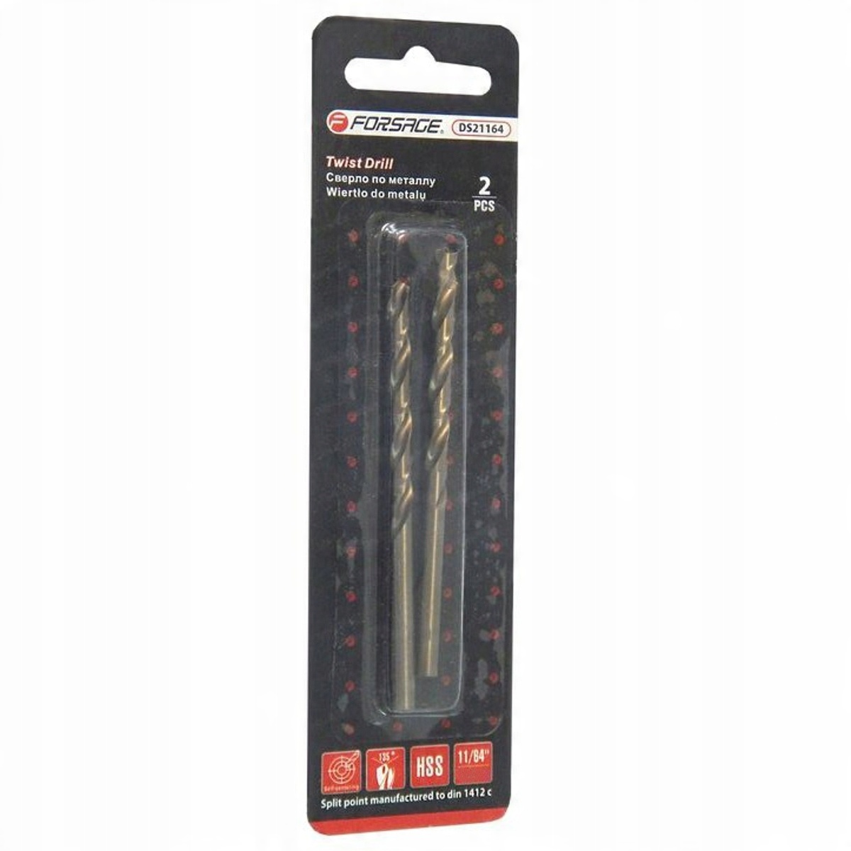 

Wiertła do metali 4.5 mm HSS+Co 2 szt kobalt