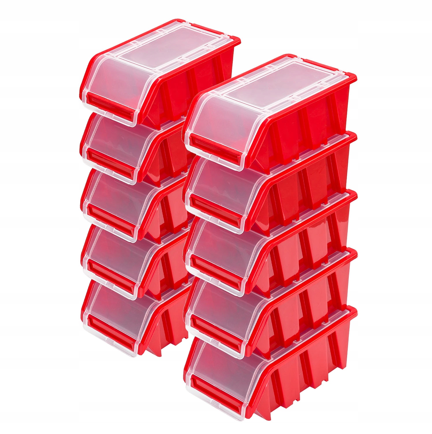 10x Pojemnik zamykany kuweta NPKL8 KTR20F RED