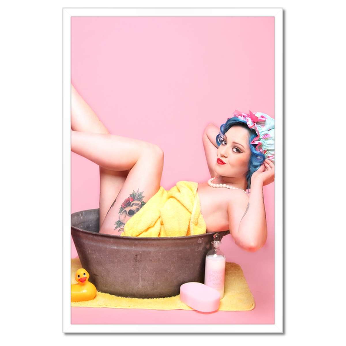 Plakáty v rámu 40x60 Vintage Žena Holka