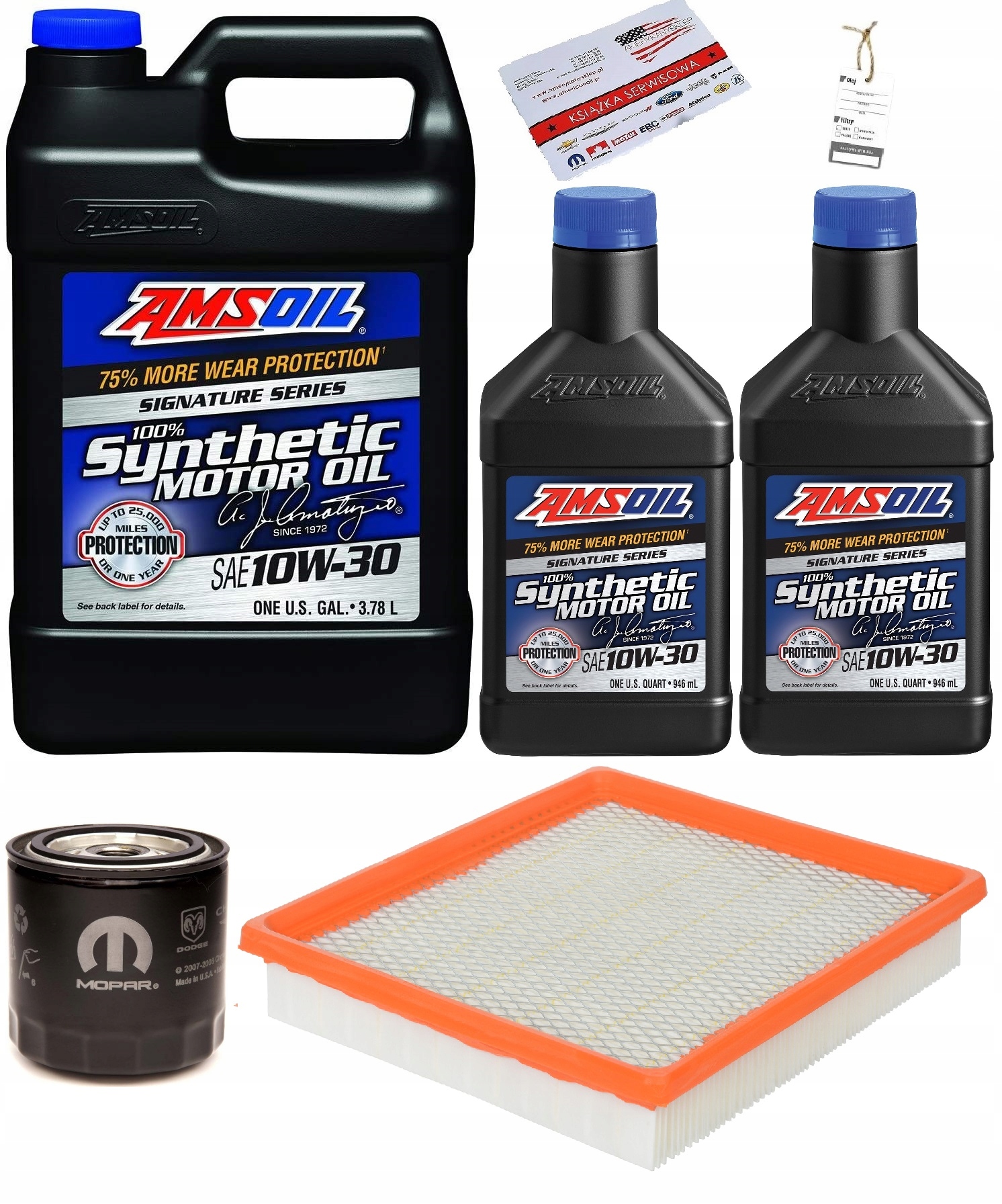 AMSOIL 10W30+FILTRY JEEP GRAND CHEROKEE 4,0 99-04