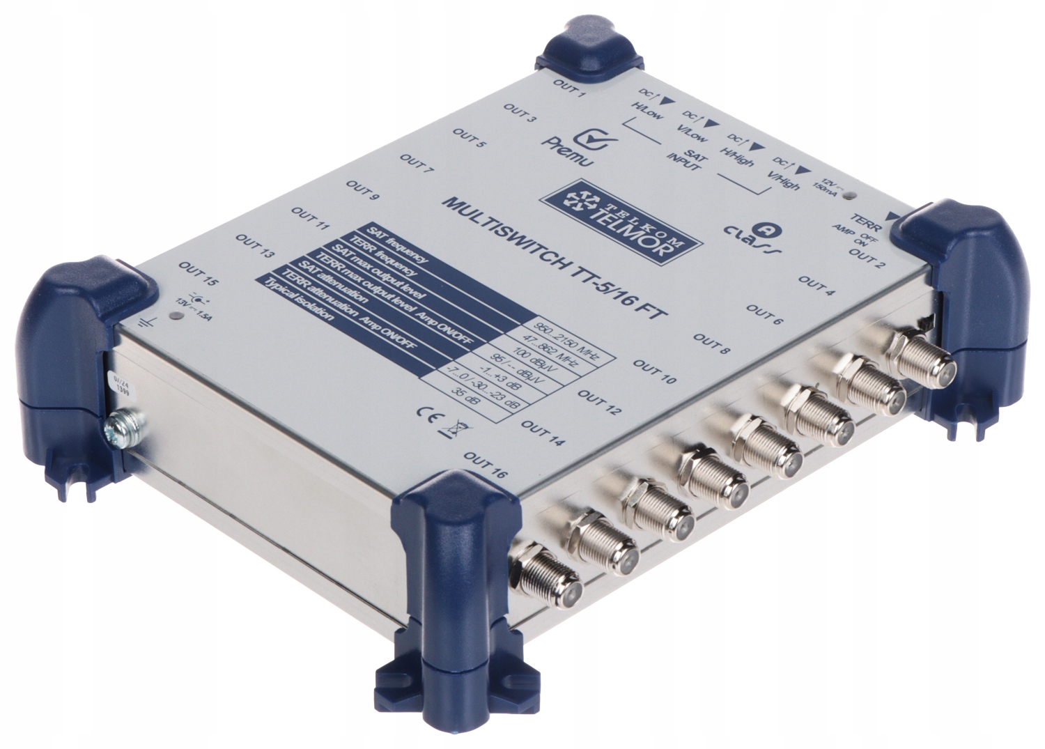Multipřepínač TT-5/16-FT-PREMU 5 VSTUPŮ/16 Výstupů Telmor