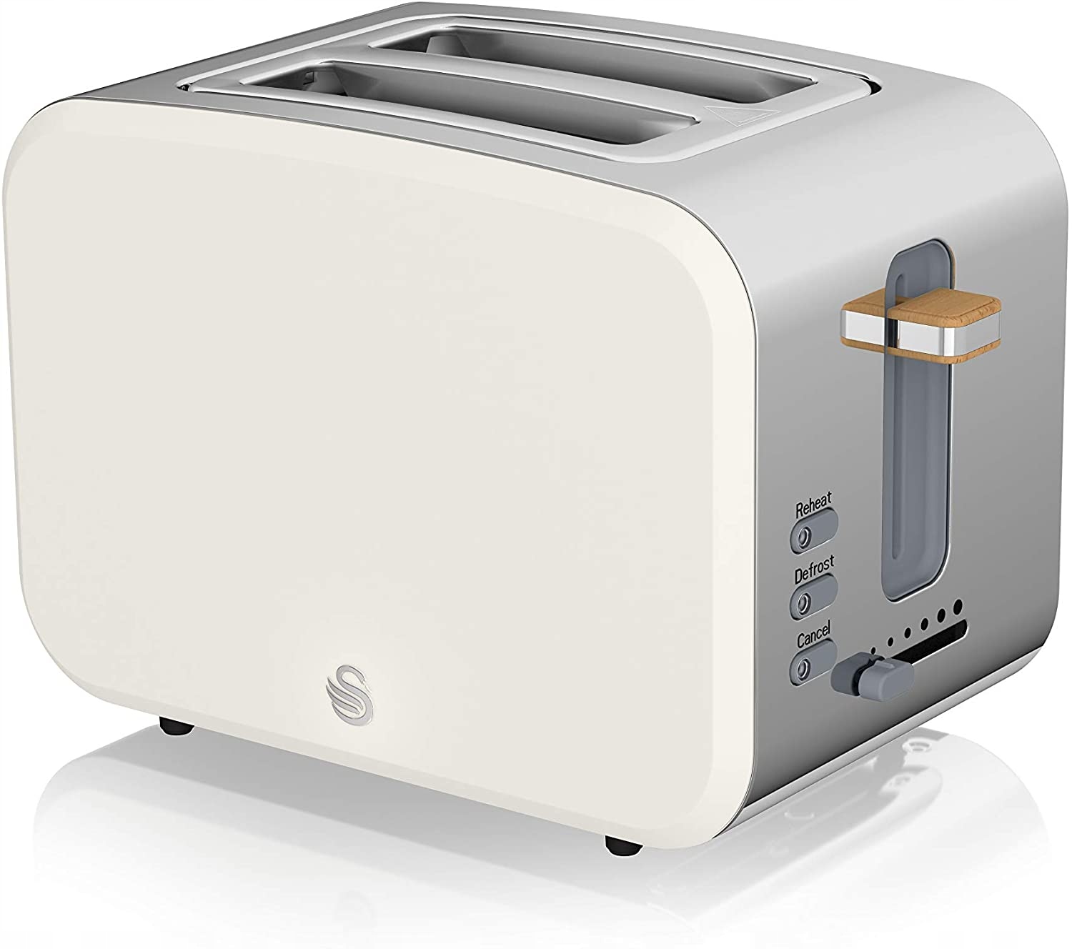 Toustovač Swan Nordic bílý 900 W, 2 tousty, 6 stupňů opékání