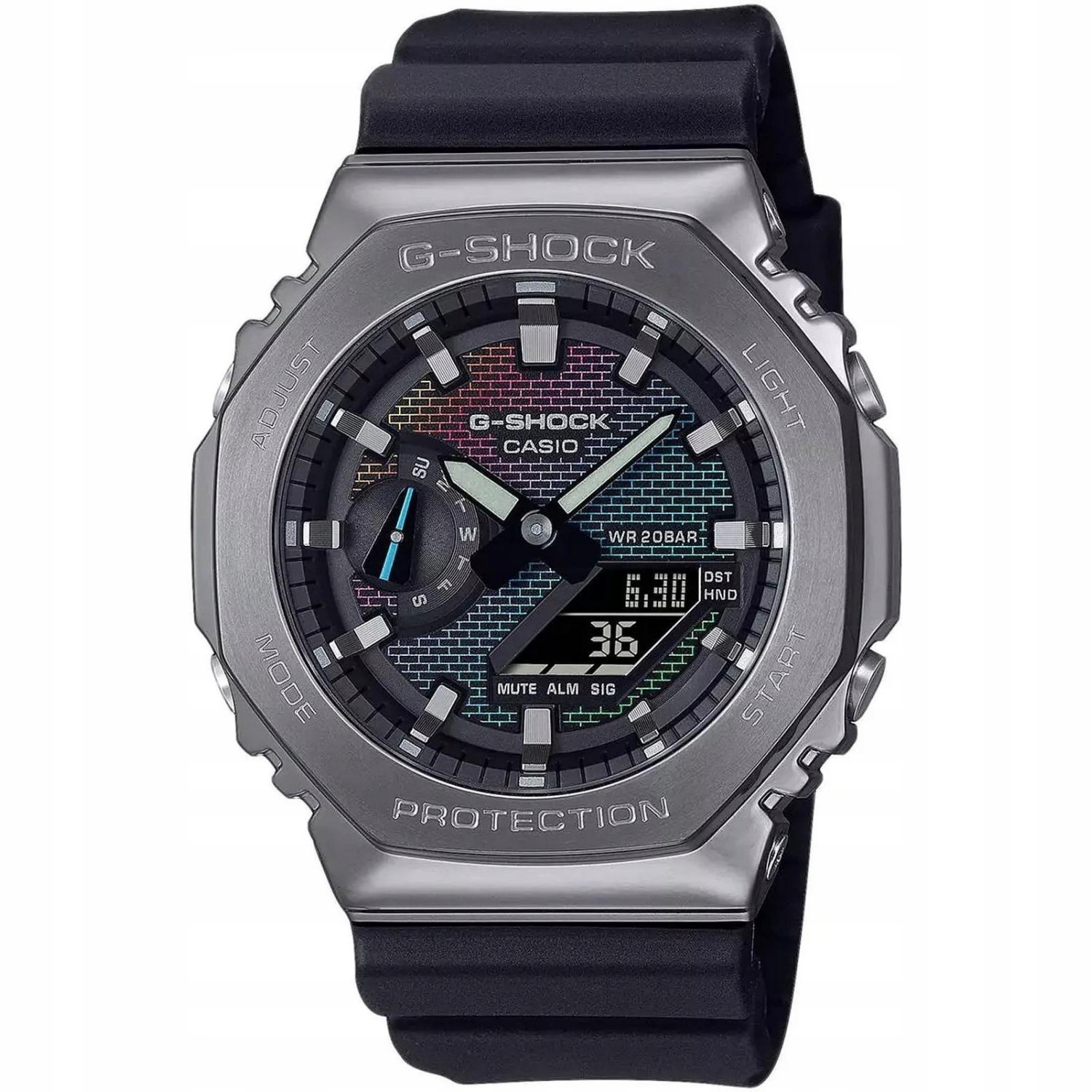 Pánské Hodinky Casio GM-2100BRW-1AER s černým řemínkem