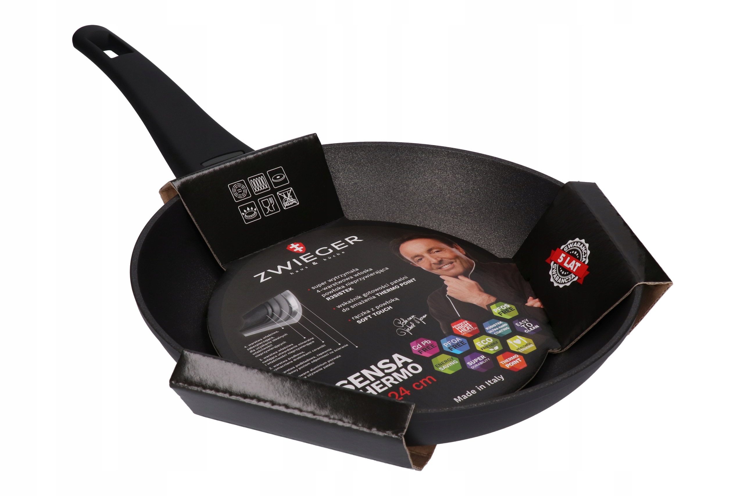 

Patelnia Zwieger Sensa Thermo 24CM Non-stick Induk