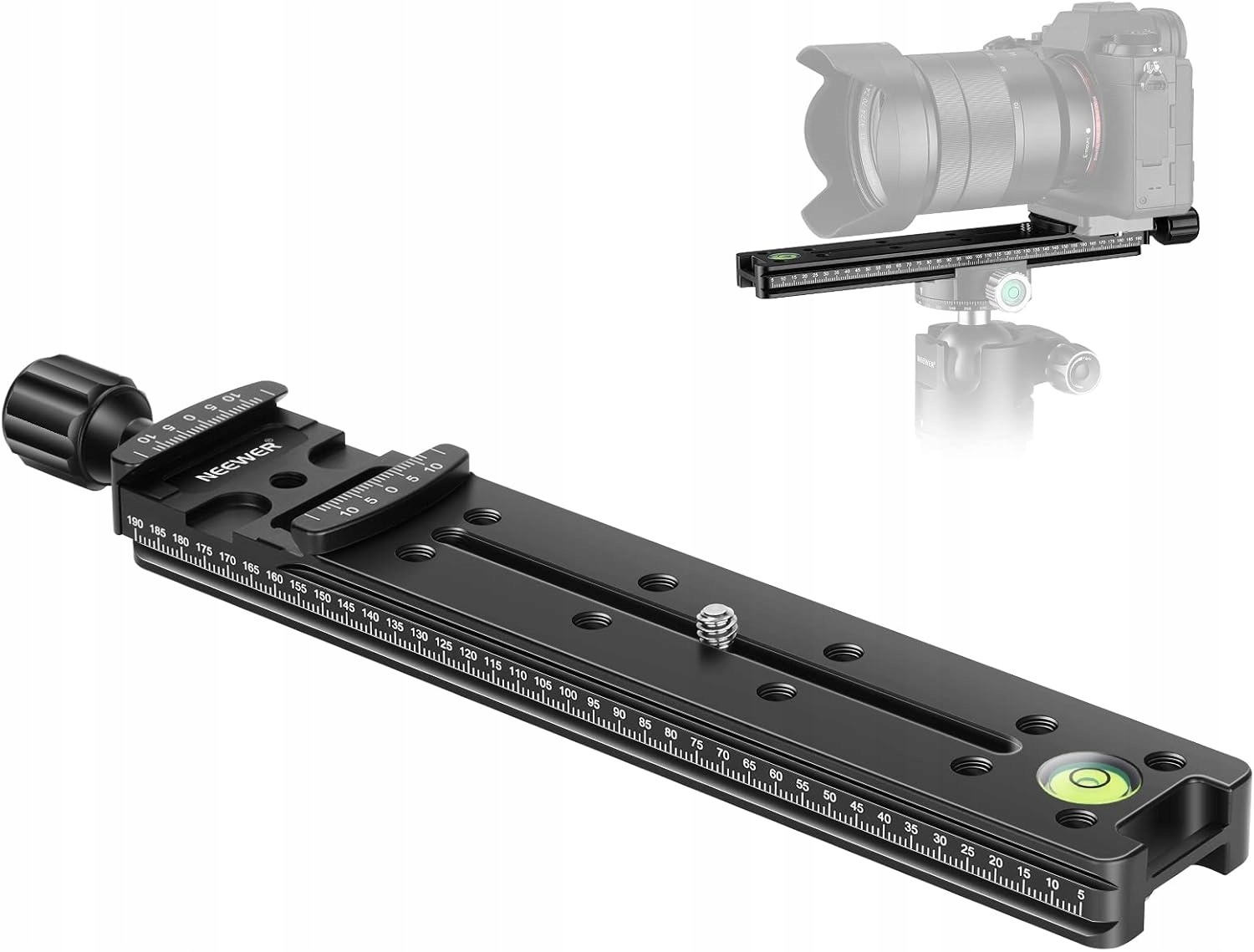Kolejnice S Vodítkem Pro Kameru Fotoaparátu Neewer Gm-na 200 MM Rychlospojka Posuvník
