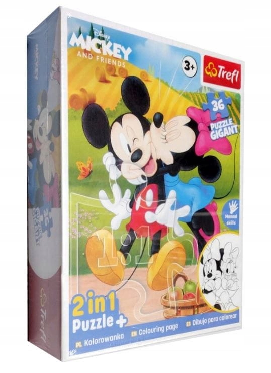 

Puzzle Trefl 36 Gigant 58x84 cm Myszka Miki Minnie